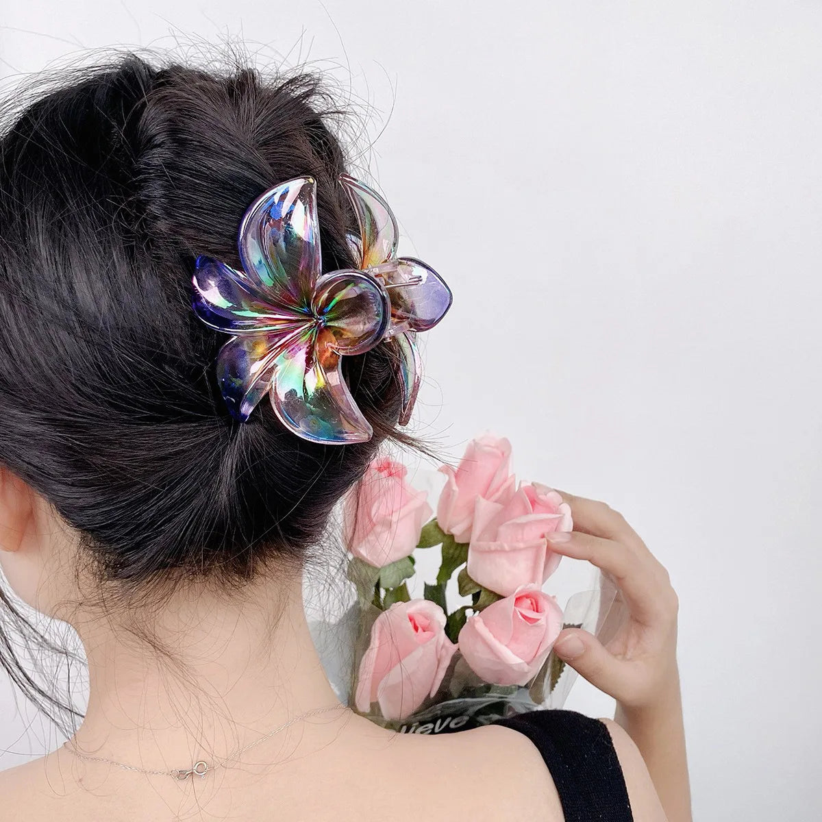 Pinces à cheveux brillantes - Fleur de Tahiti