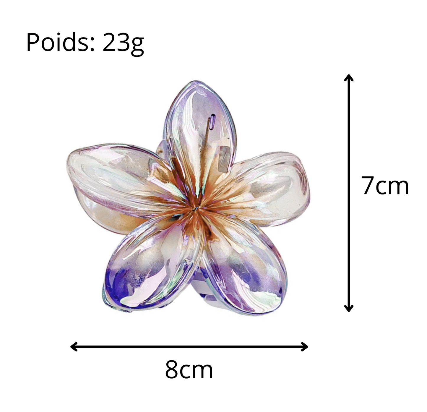 Pinces à cheveux brillantes - Fleur de Tahiti
