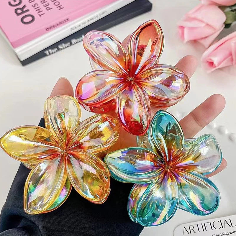 Pinces à cheveux brillantes - Fleur de Tahiti